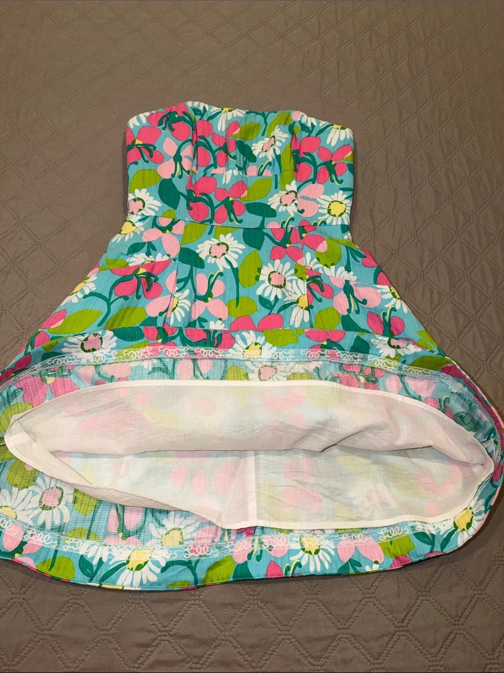 Lilly Pulitzer Turquoise Mini Dress. - Picture 6 of 16